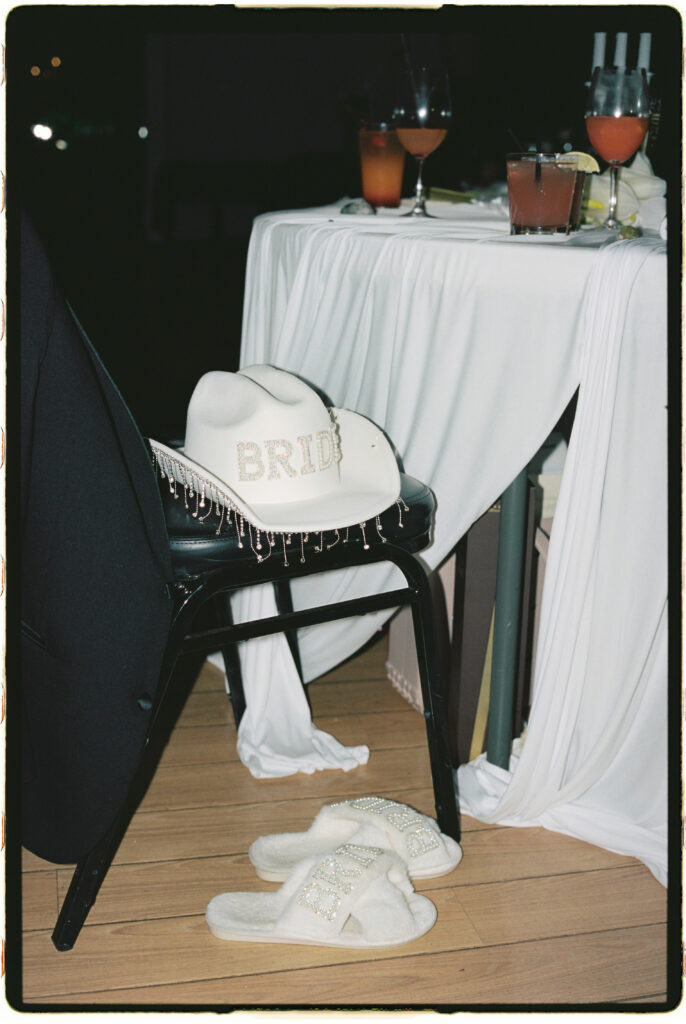 35mm film behind the scene moments during reception